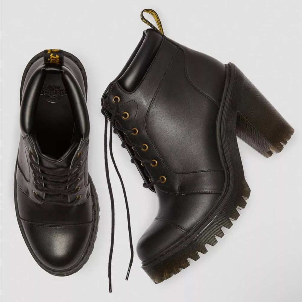 AVERIL WOMEN'S LEATHER HEELED ANKLE BOOTS size 8